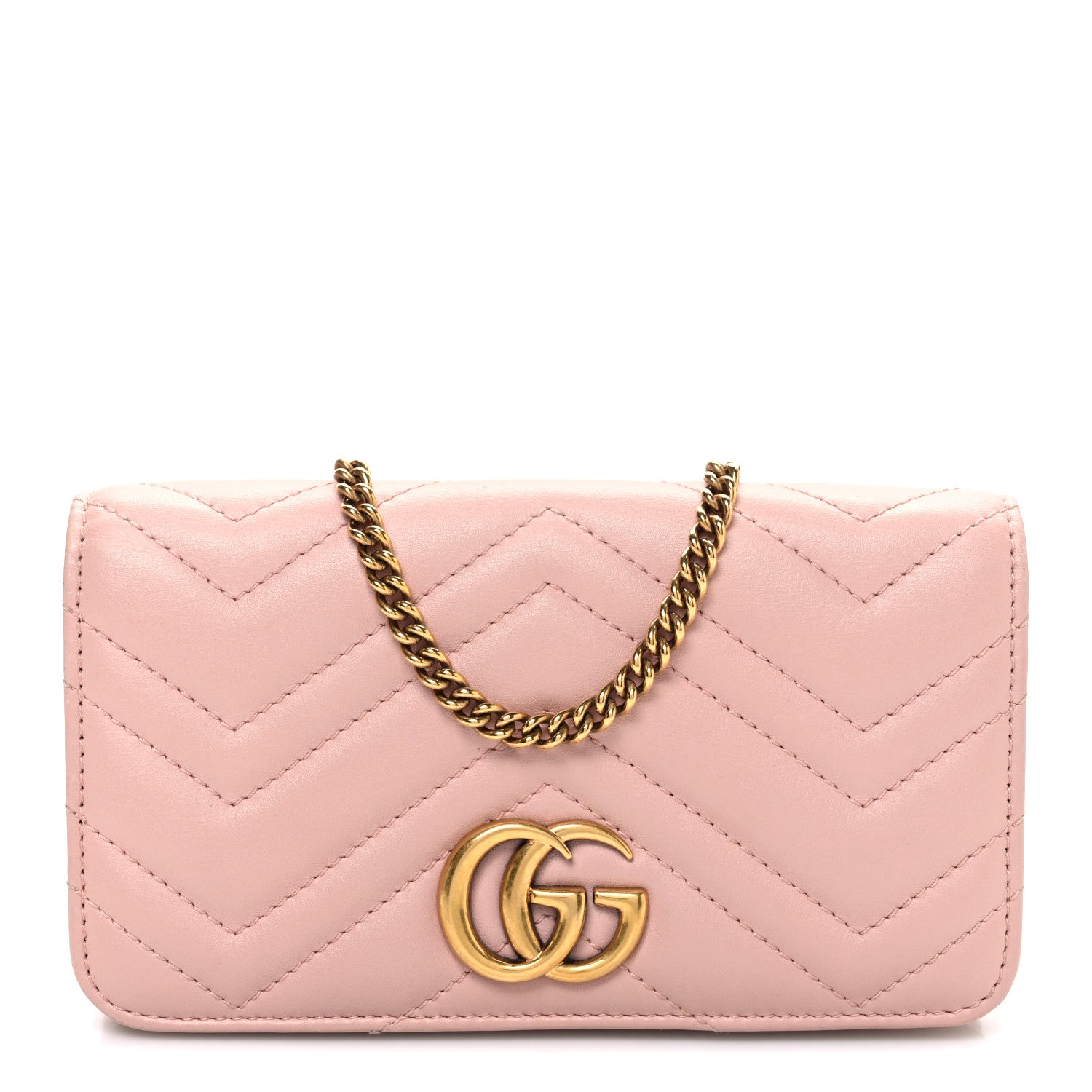 Calfskin Matelasse GG Marmont Mini Bag  Perfect Pink