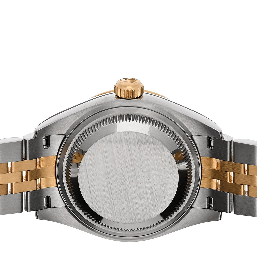 Stainless Steel 18K Yellow Gold 28mm Oyster Perpetual Datejust Watch Silver 279173