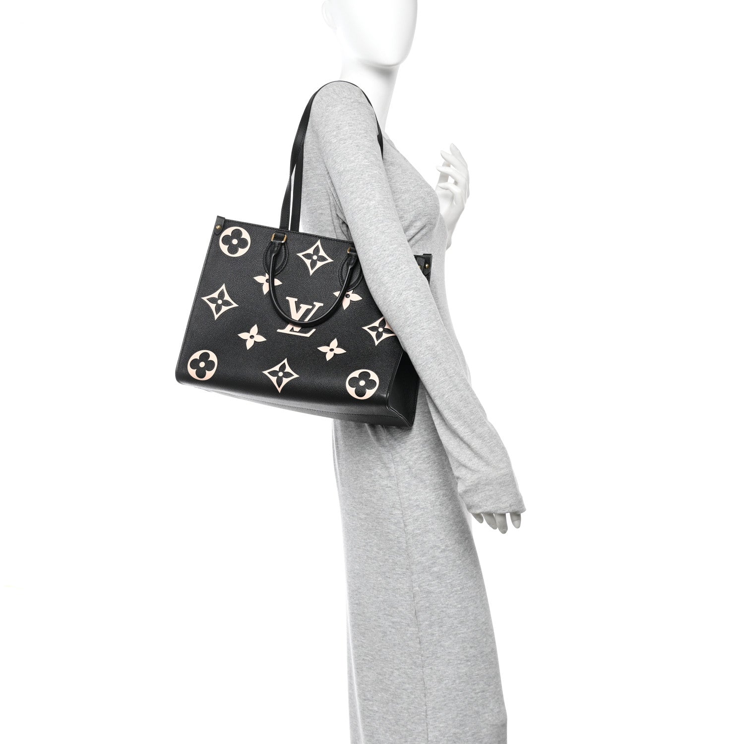 Empreinte Monogram Giant Onthego MM Black Beige