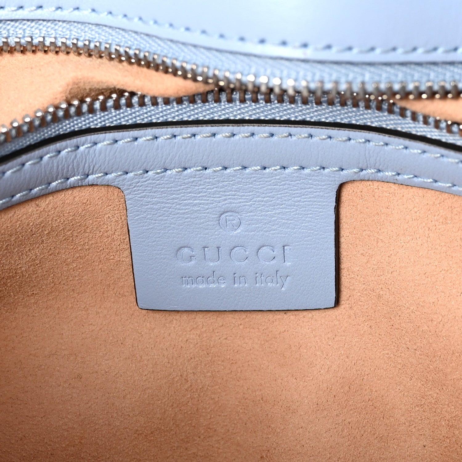 Calfskin Matelasse Small GG Marmont Shoulder Bag Porcelain Light Blue