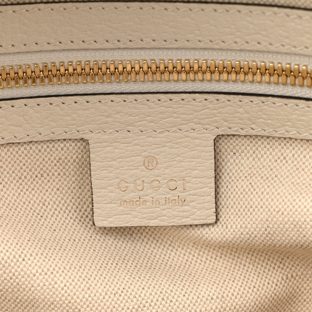 GG Supreme Monogram Flora Web Small Ophidia Day Backpack White