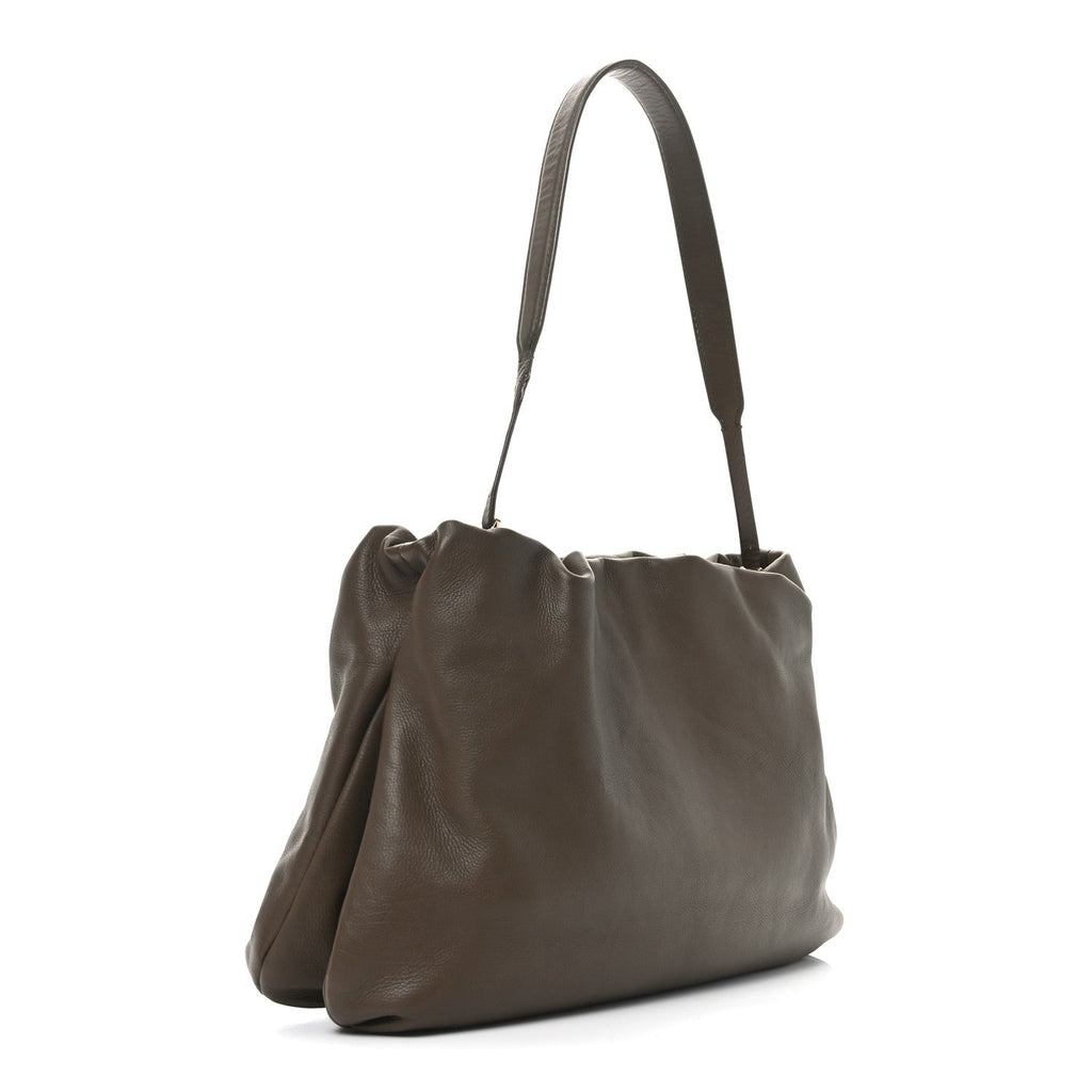 Goatskin XL Bourse Bag Brown Melange