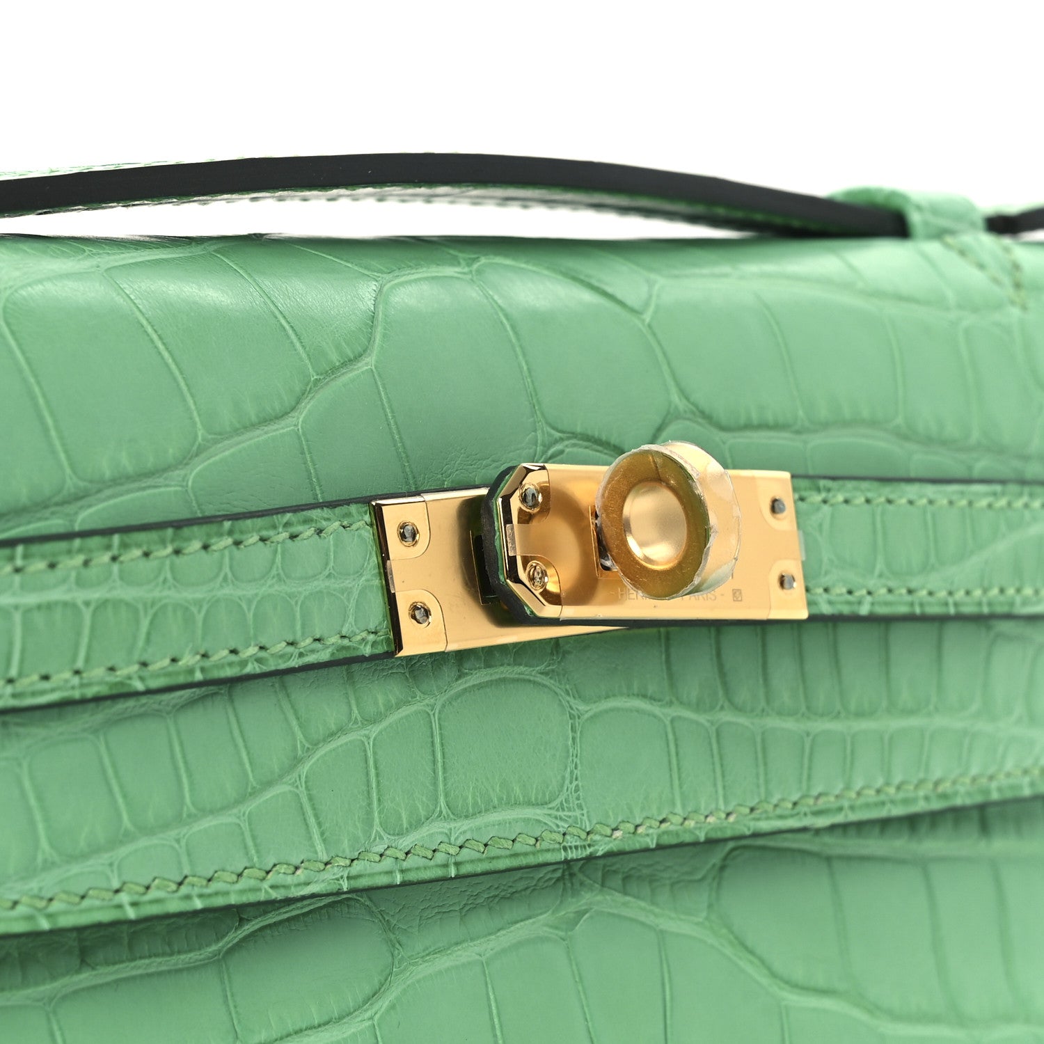 Matte Alligator Kelly Pochette Vert Comics