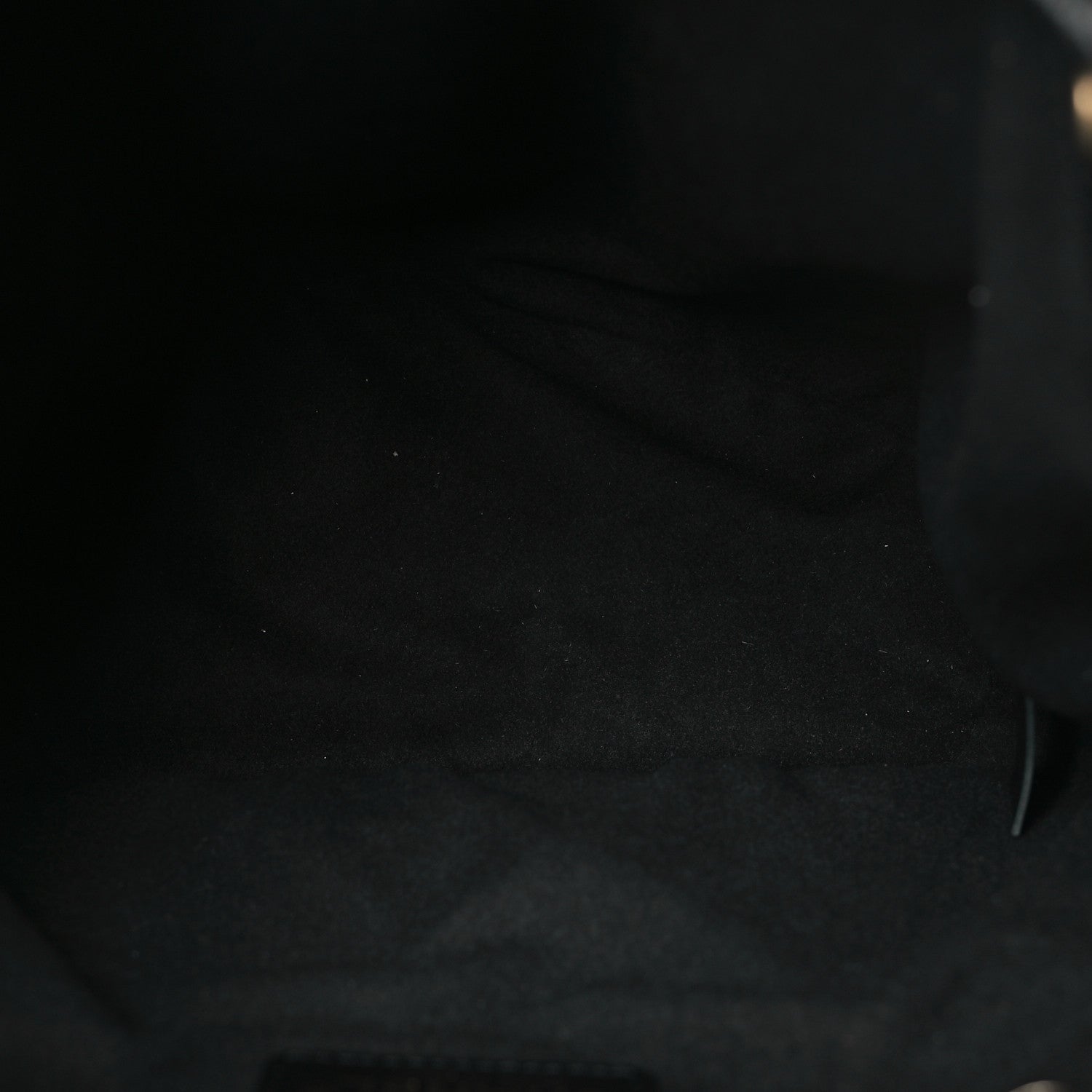 Caviar Deauville Drawstring Bucket Bag Black