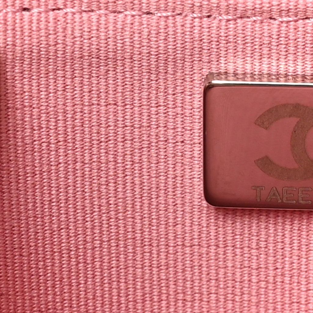 Lambskin Quilted Crystal Star Wallet On Chain WOC Pink