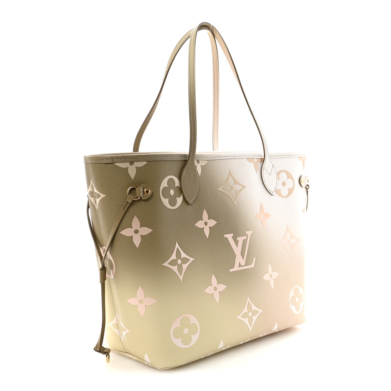 Monogram Giant Spring In The City Neverfull MM Sunset Kaki