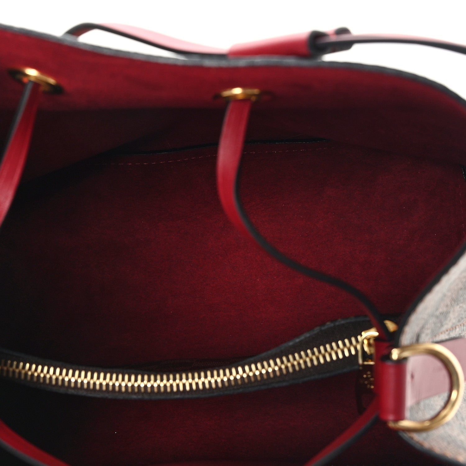 Damier Ebene Neonoe MM Cherry Berry