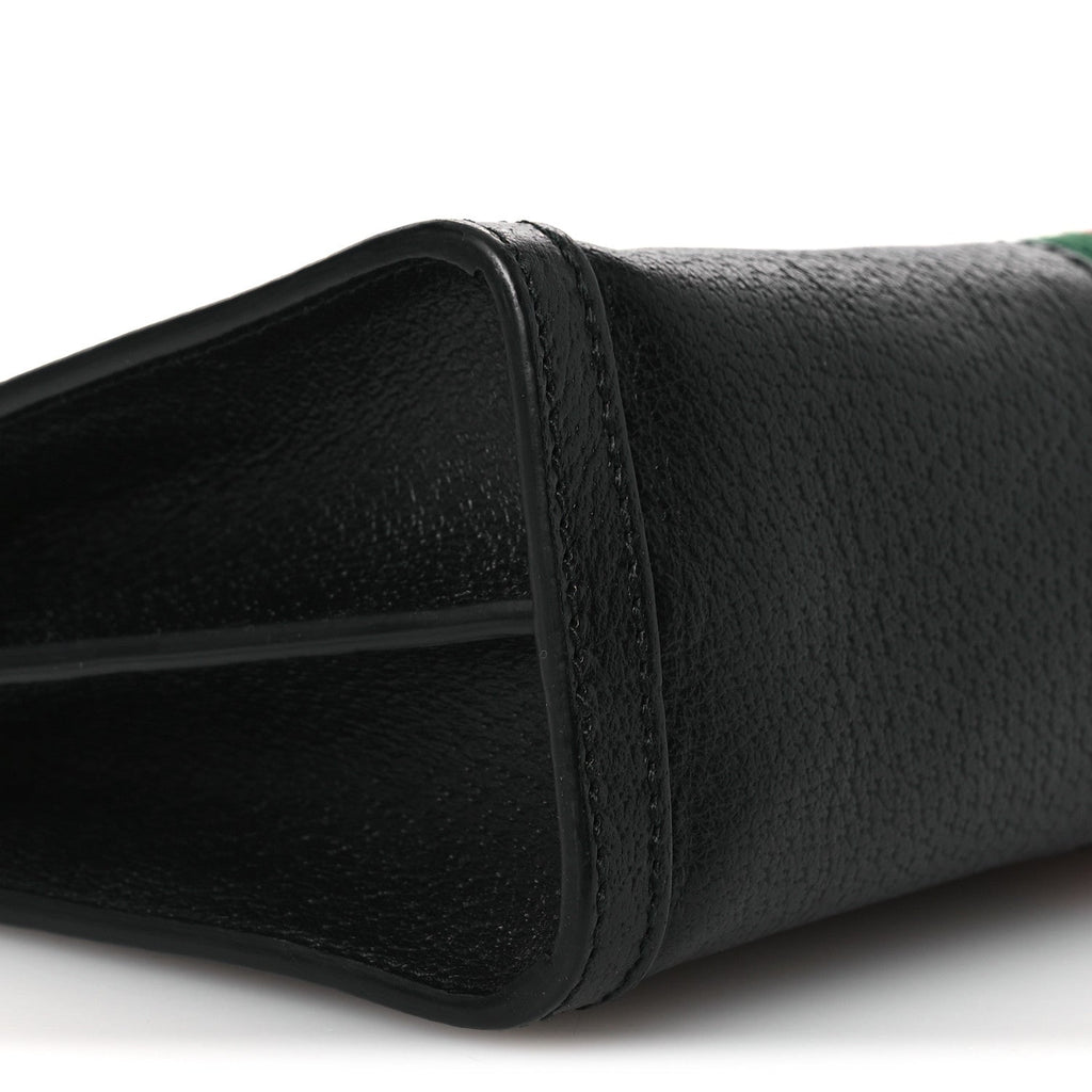 Calfskin GG Web Small Ophidia Chain Shoulder Bag Black