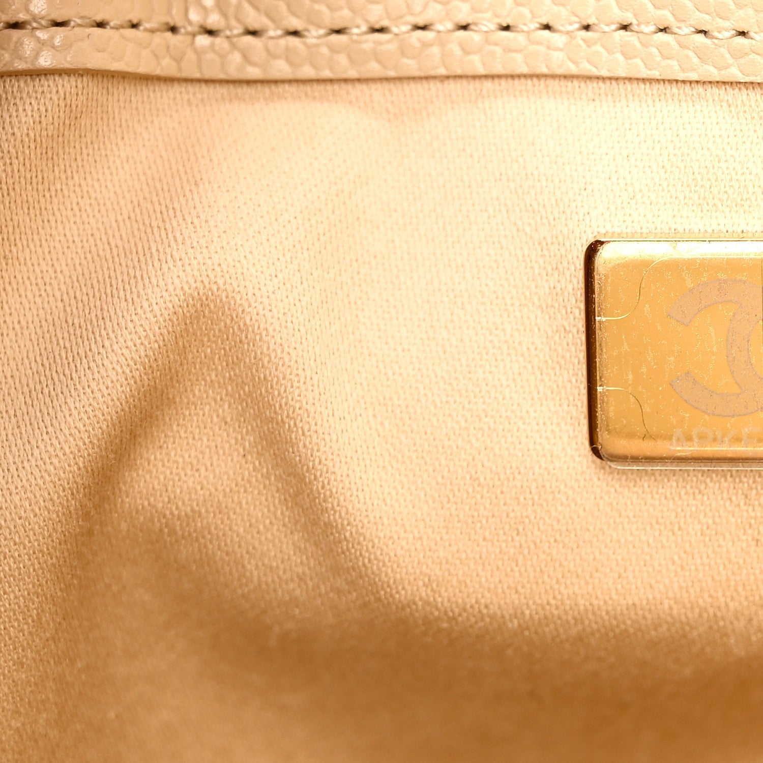 Caviar Quilted Small Chanel 25 Handbag Light Beige