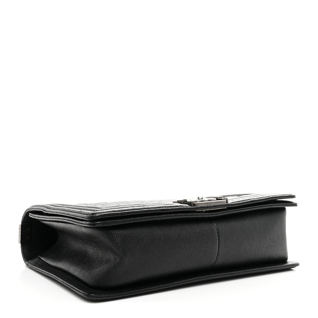 Caviar Quilted New Medium Boy Flap Black