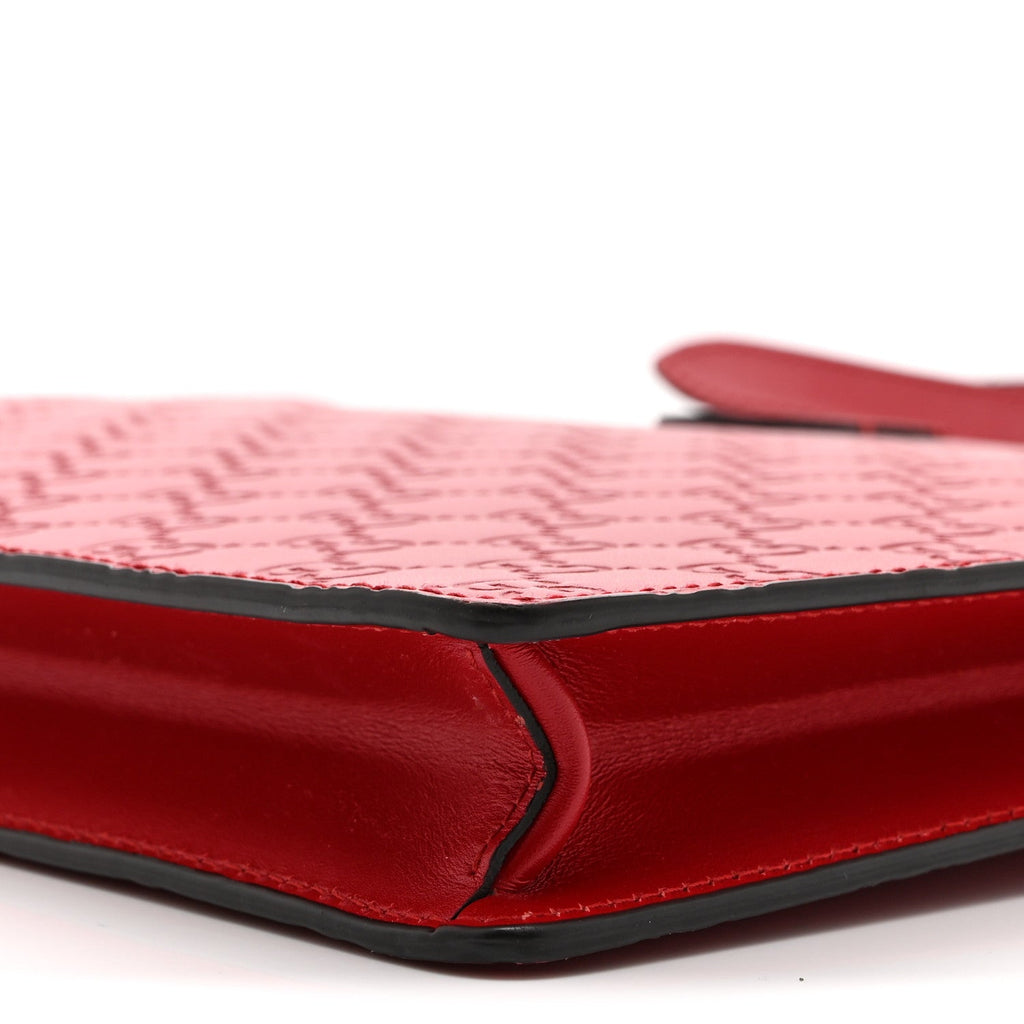 Guccissima Signature Messenger Bag Hibiscus Red