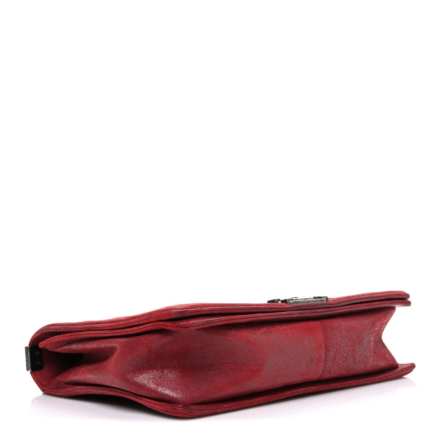 Nubuck Chesterfield Quilted Large Celtic Boy Flap Red