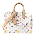 LV X TM Monogram Multicolor Speedy Bandouliere 25 White