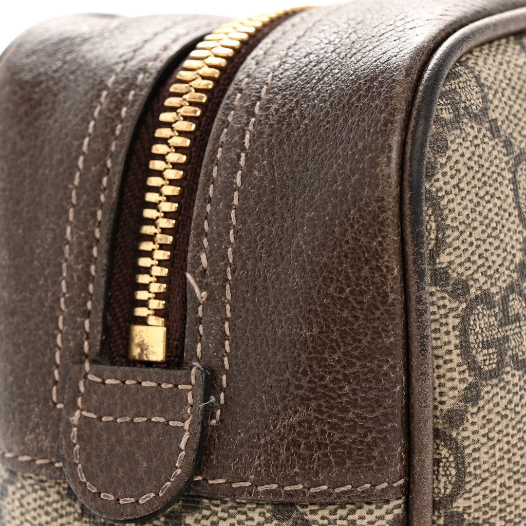 GG Supreme Monogram Web Small Ophidia Shoulder Bag Brown