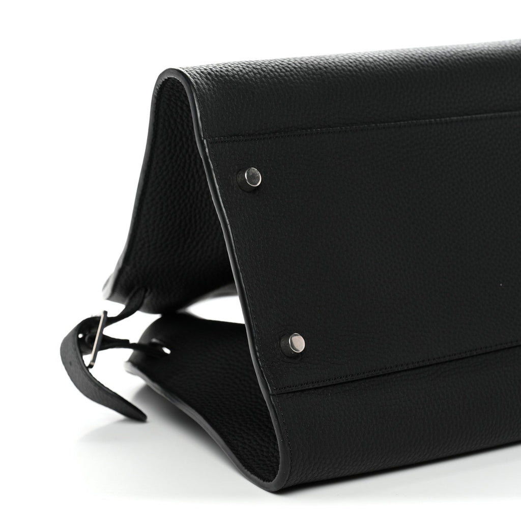 Matte Grained Calfskin EW Margaux Black