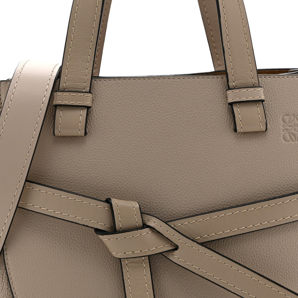 Calfskin Mini Gate Tote Light Oat
