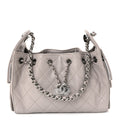 Caviar Quilted Mini Chanel 25 Handbag Dark Grey