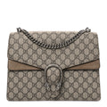 GG Supreme Monogram Medium Dionysus Shoulder Bag Taupe