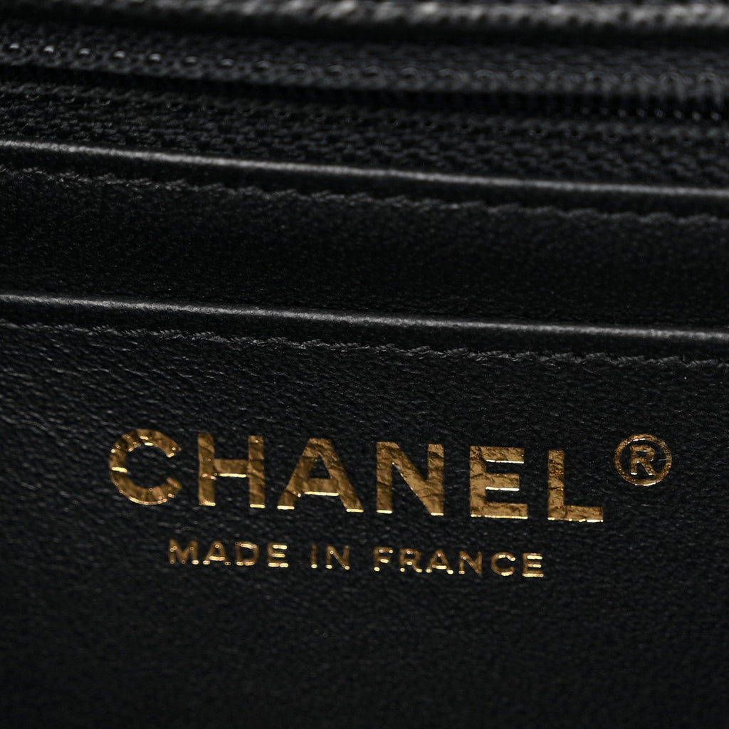 Caviar Quilted Mini Rectangular Flap Black
