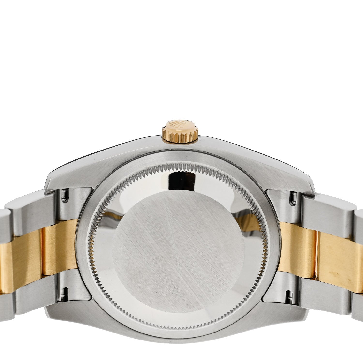 Stainless Steel 18K Yellow Gold 36mm Oyster Perpetual Datejust Watch Silver 116203