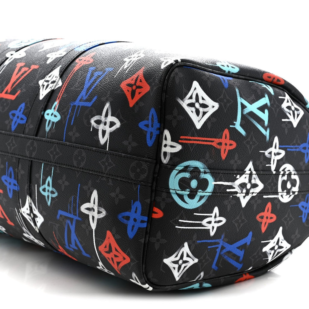 Monogram Eclipse LV Graffiti Keepall Bandouliere 50 Multicolor
