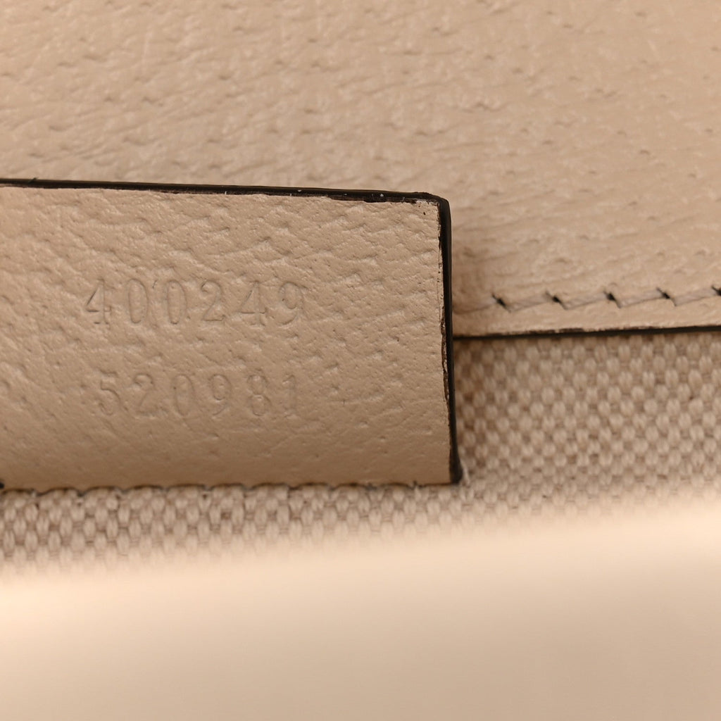 Textured Calfskin Crystal Small Dionysus Shoulder Bag Mystic White