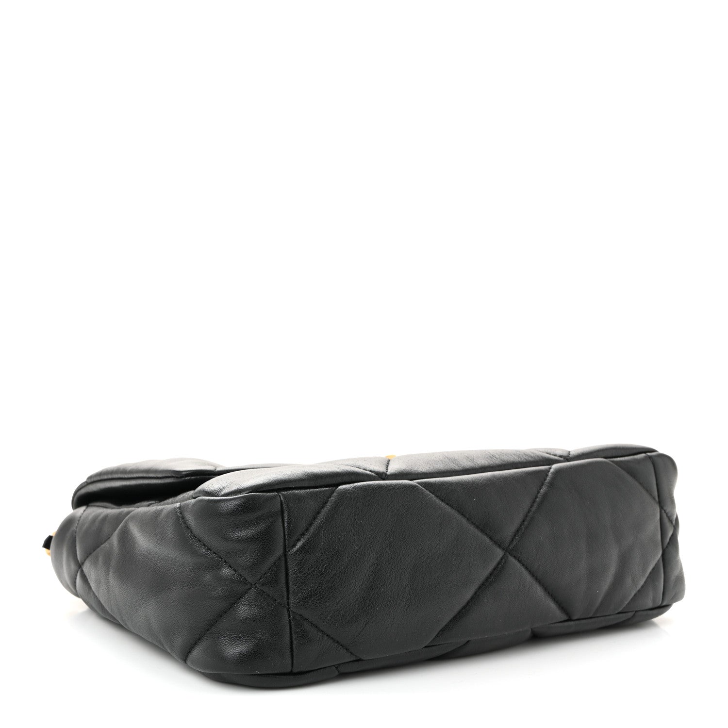 Lambskin Quilted Medium Chanel 19 Flap Black