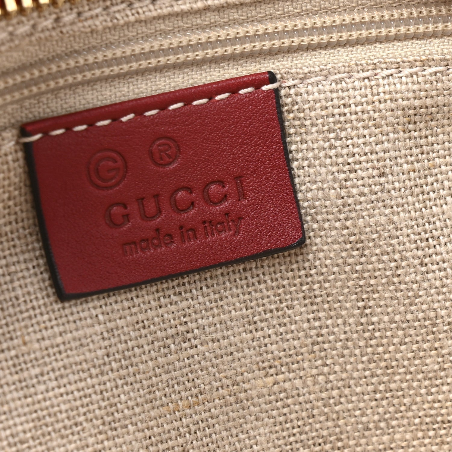 Soft Microguccissima Small Crossbody Bag Rosso