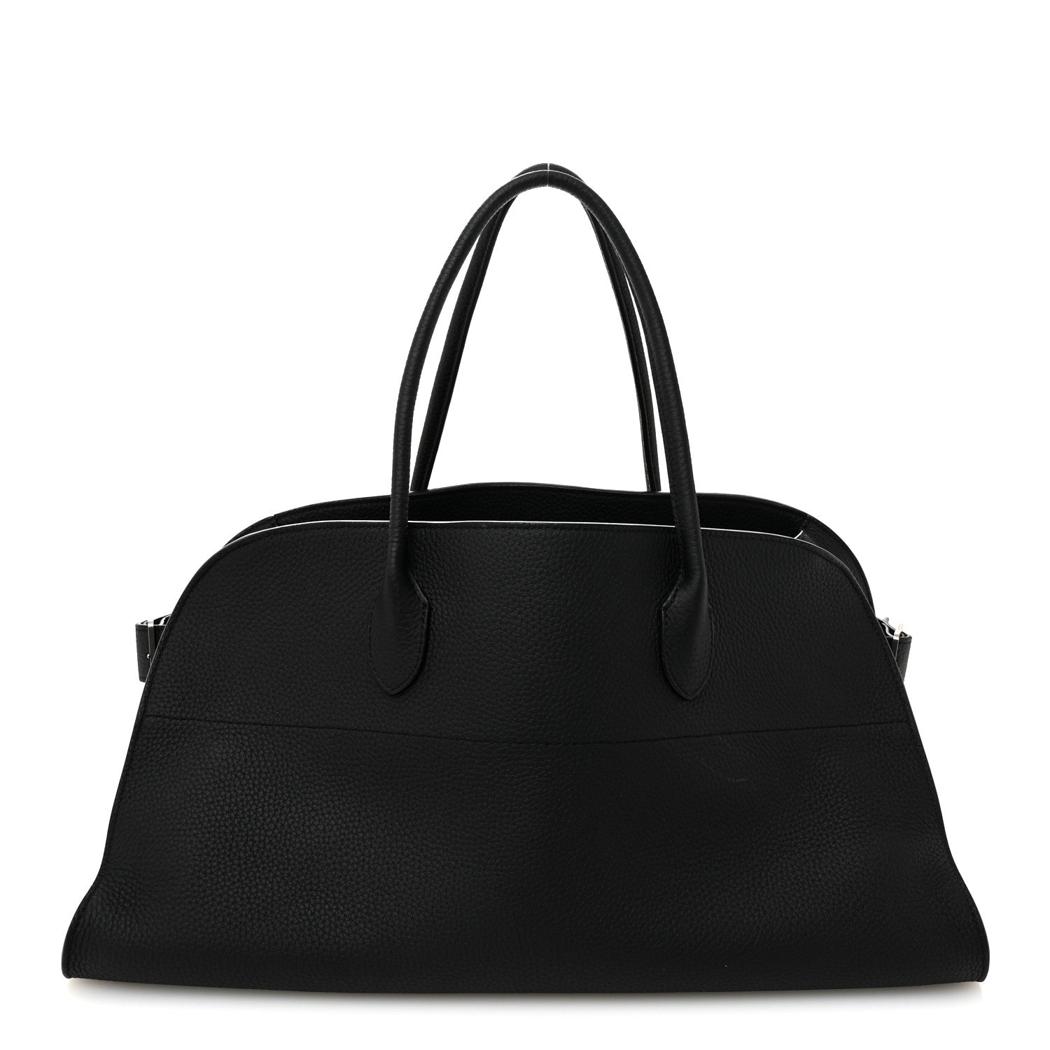 Matte Grained Calfskin EW Margaux Black