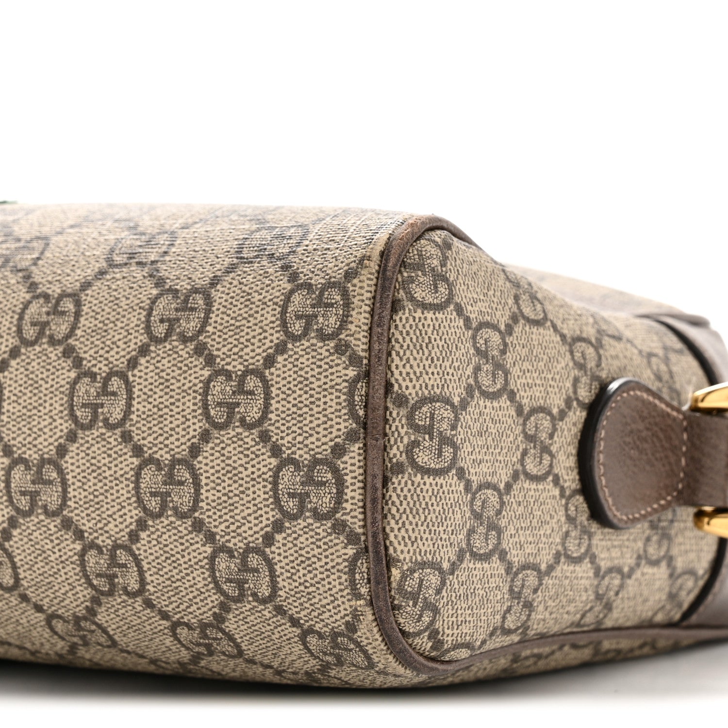 GG Supreme Monogram Web Small Ophidia Shoulder Bag Brown