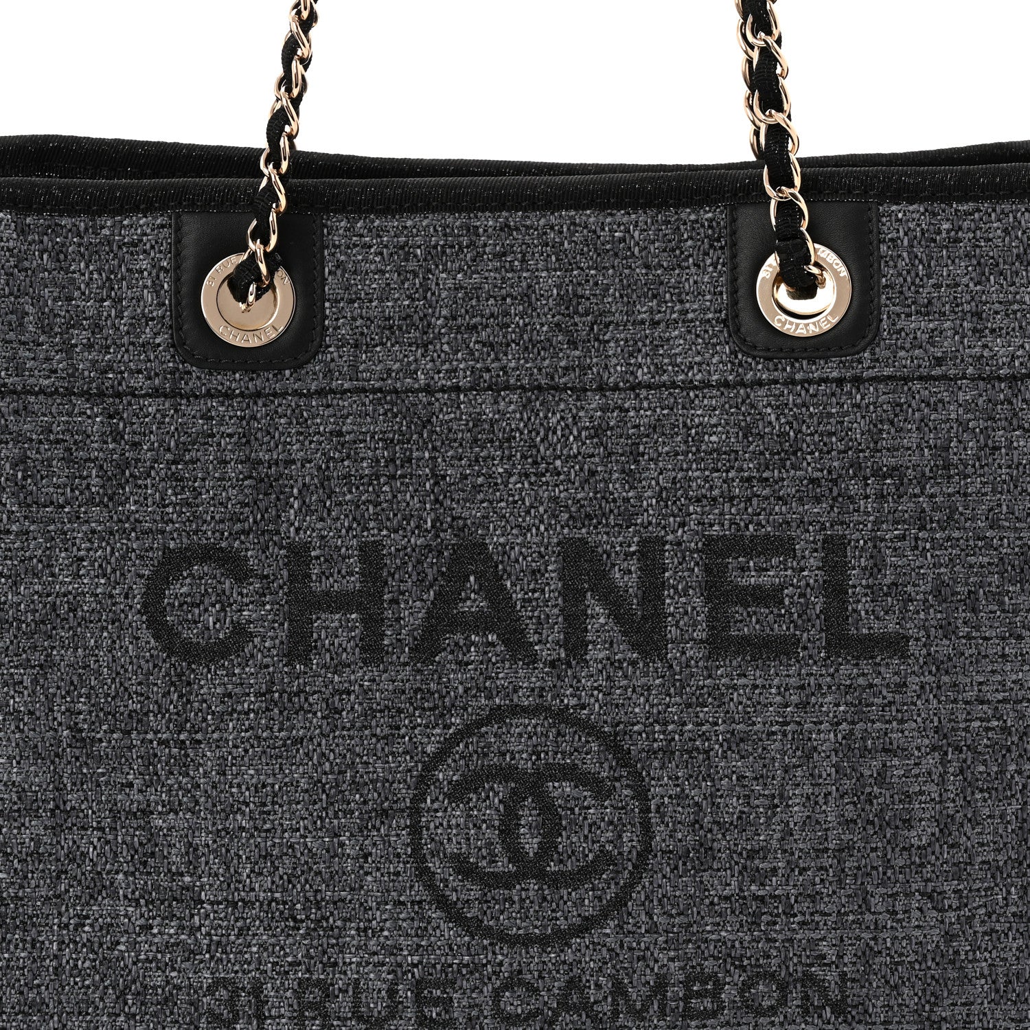 Woven Straw Raffia Small Deauville Tote Blue