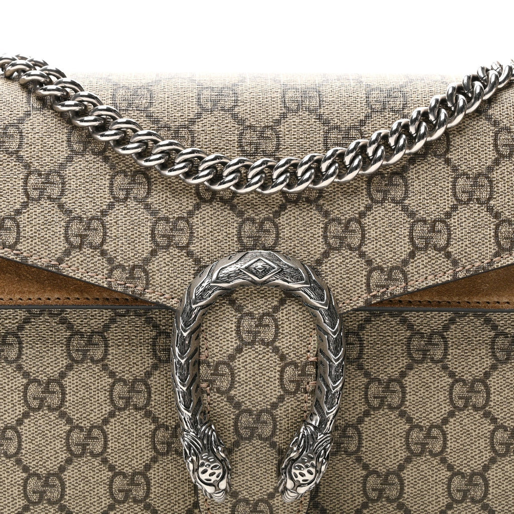 GG Supreme Monogram Small Dionysus Shoulder Bag Taupe