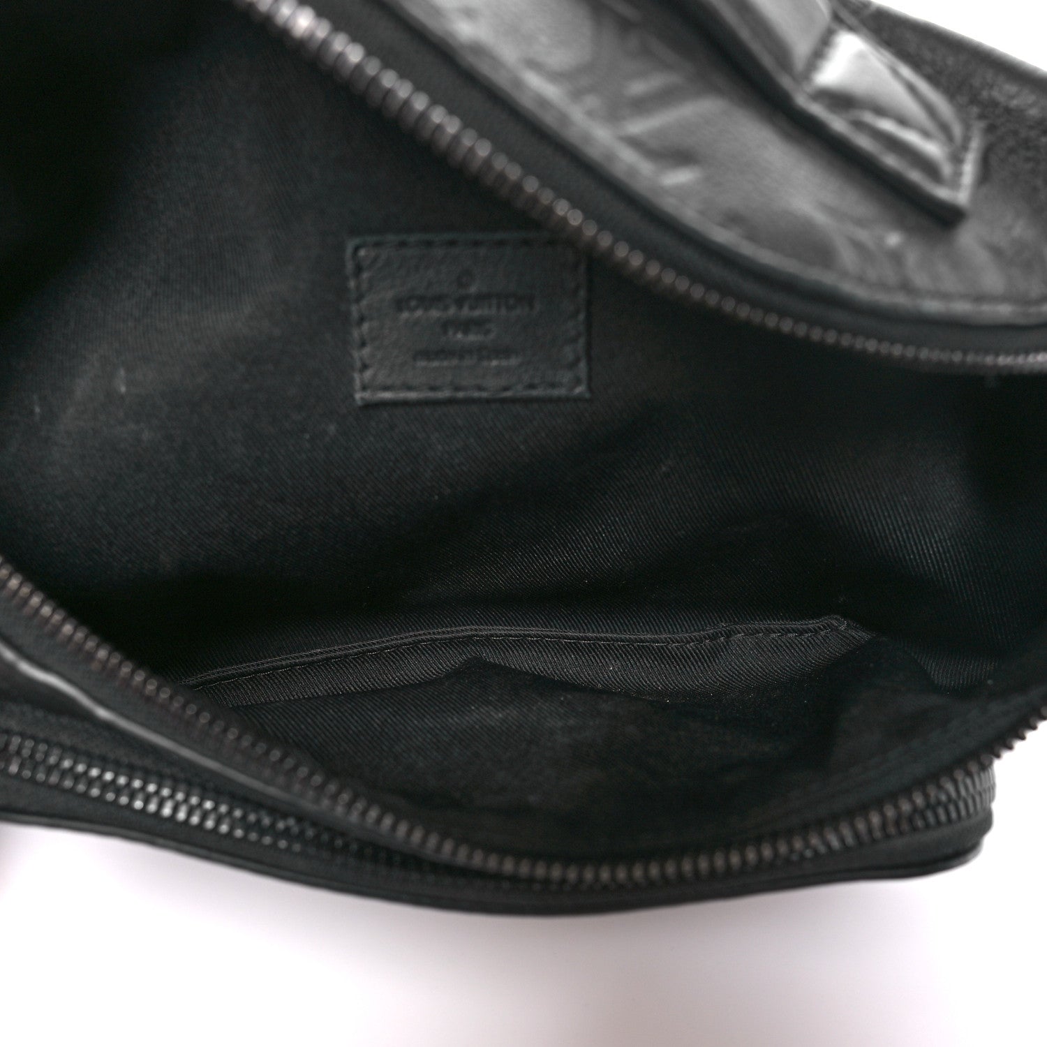 Calfskin Monogram Shadow Rush BumBag Black