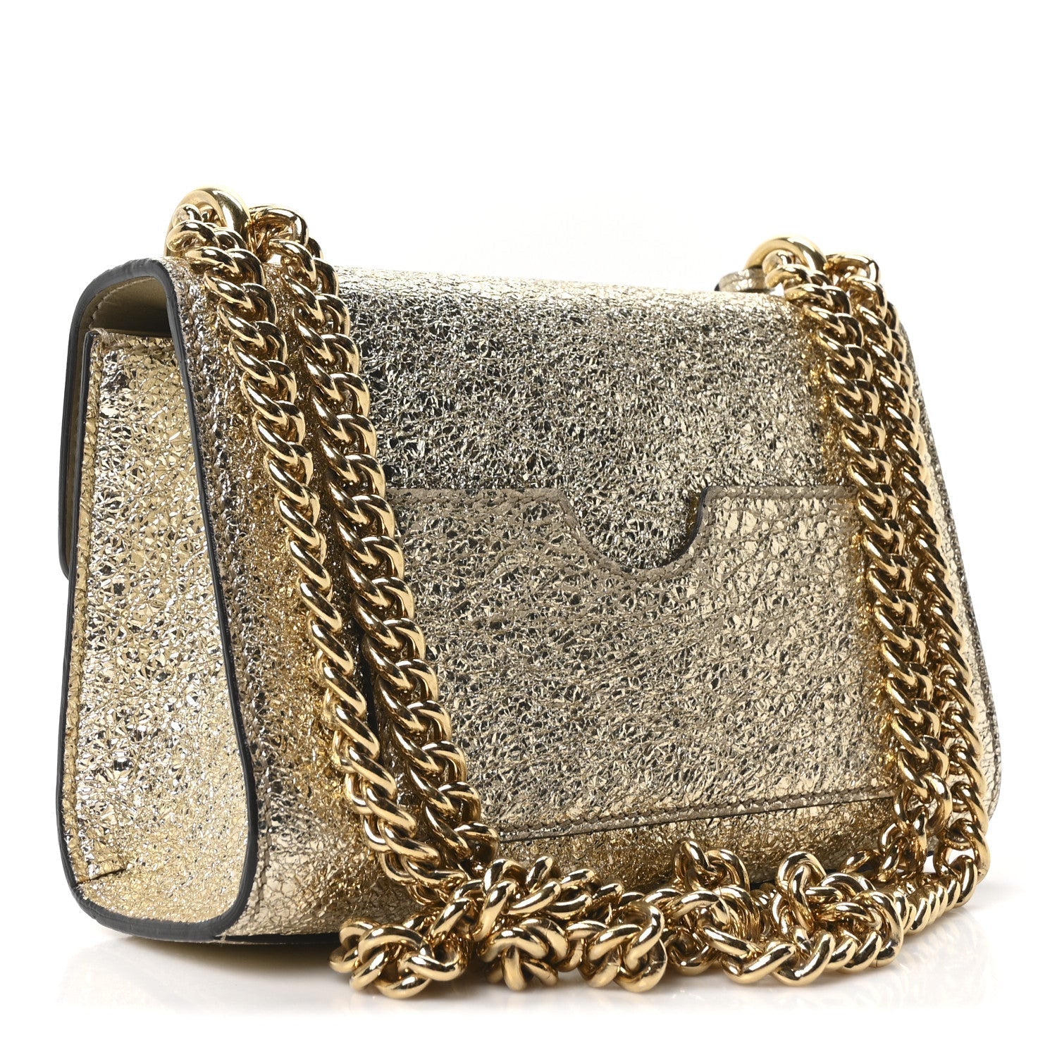 Galassia Small Padlock Shoulder Bag Platino
