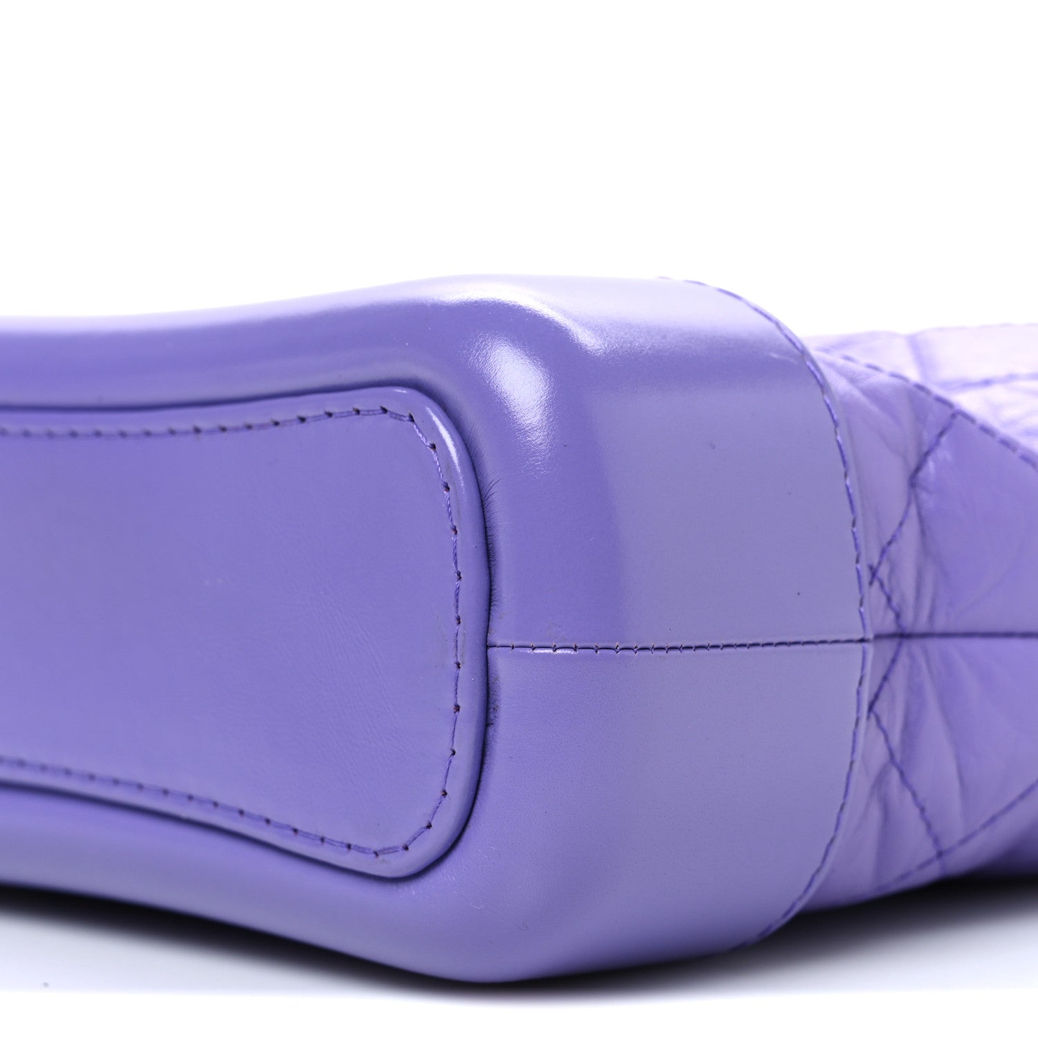 Aged Calfskin Quilted Small Gabrielle Hobo Purple