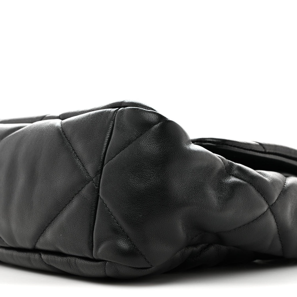 Lambskin Quilted Large Chanel 19 Flap Black