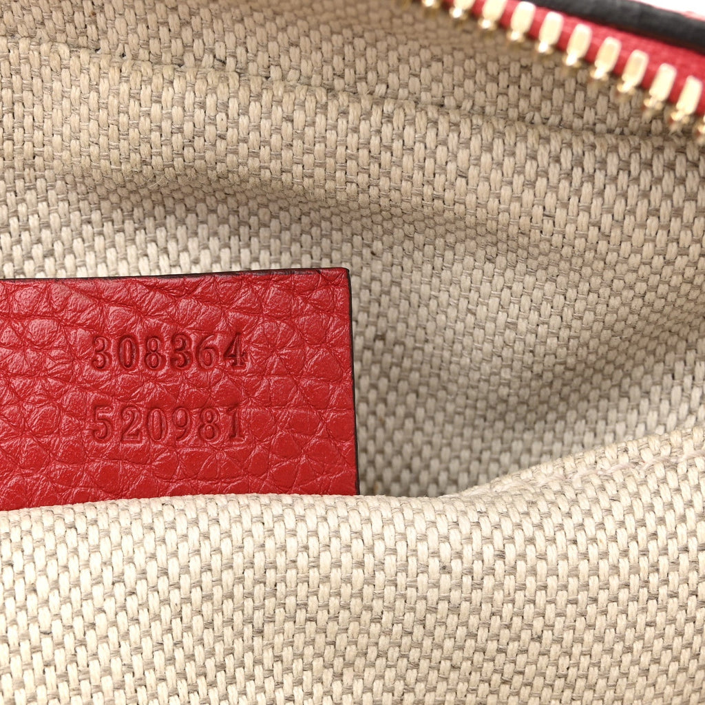 Pebbled Calfskin Small Soho Disco Bag Tabasco Red