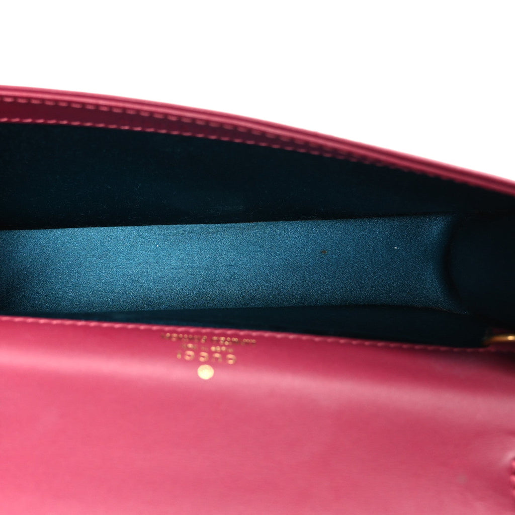 Velvet Matelasse Crystal Sequin Heart Embroidered GG Marmont Mini Bag Light Raspberry Rose