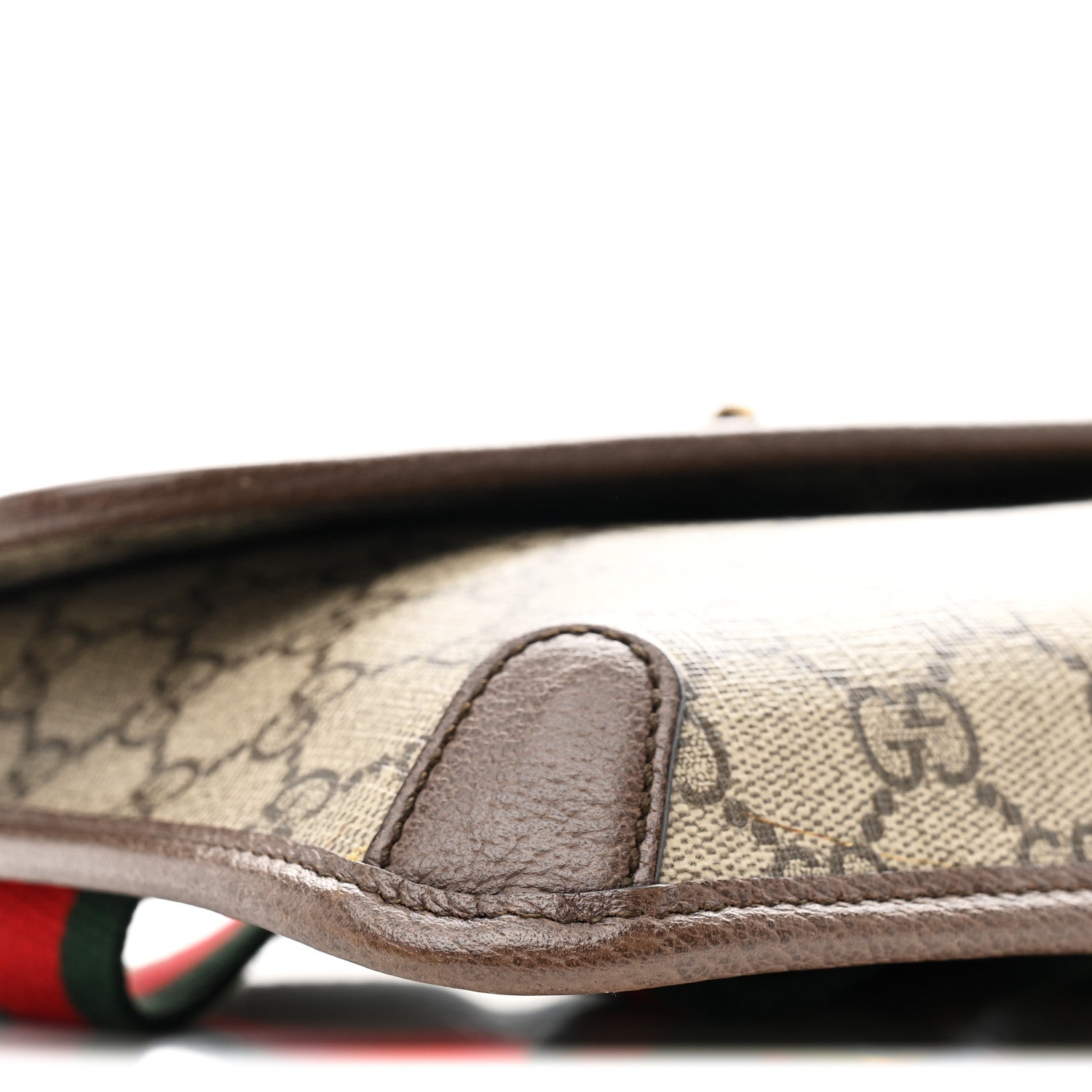 GG Supreme Monogram Neo Vintage Web Belt Bag Brown