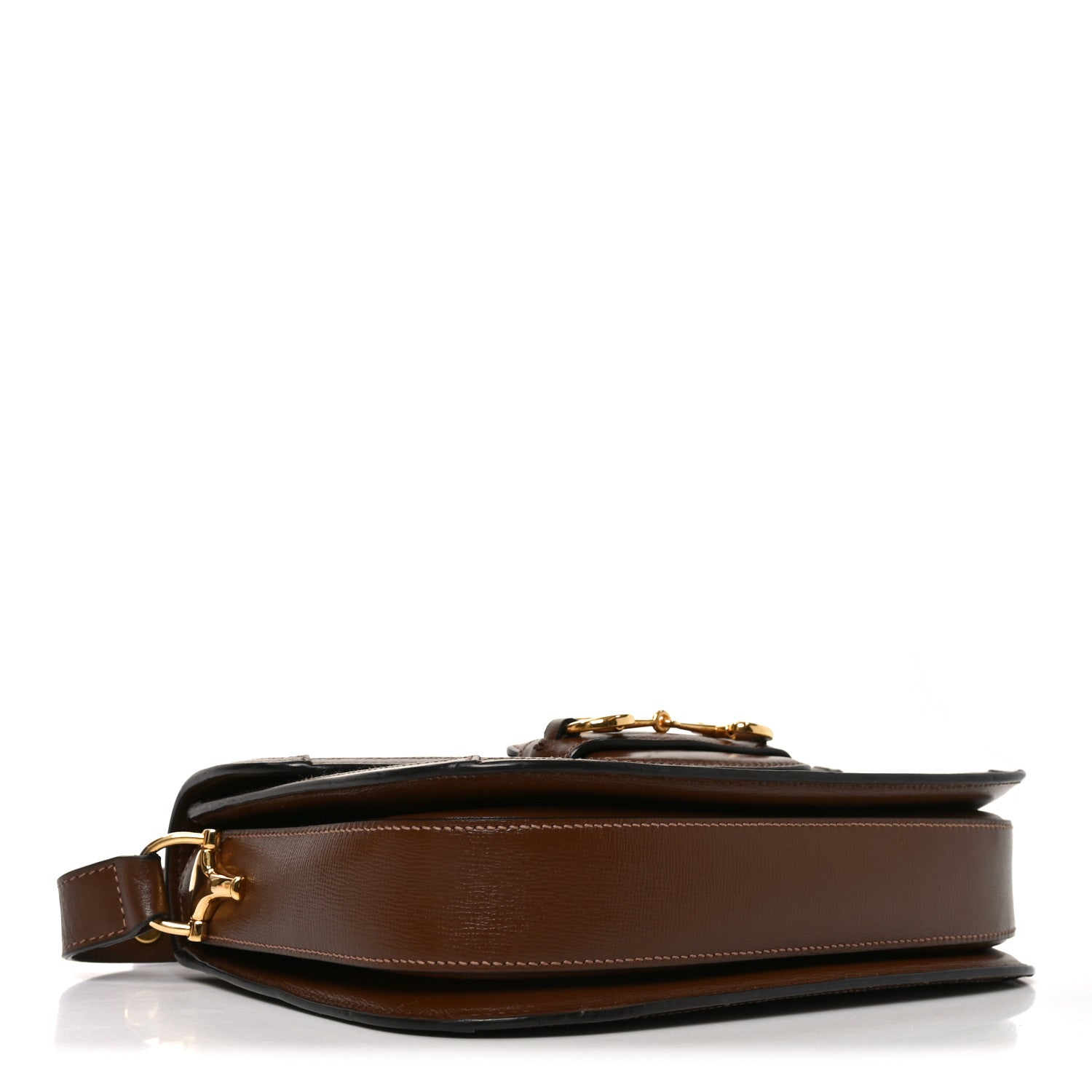 GG Supreme Monogram Horsebit 1955 Shoulder Bag Beige Brown Sugar