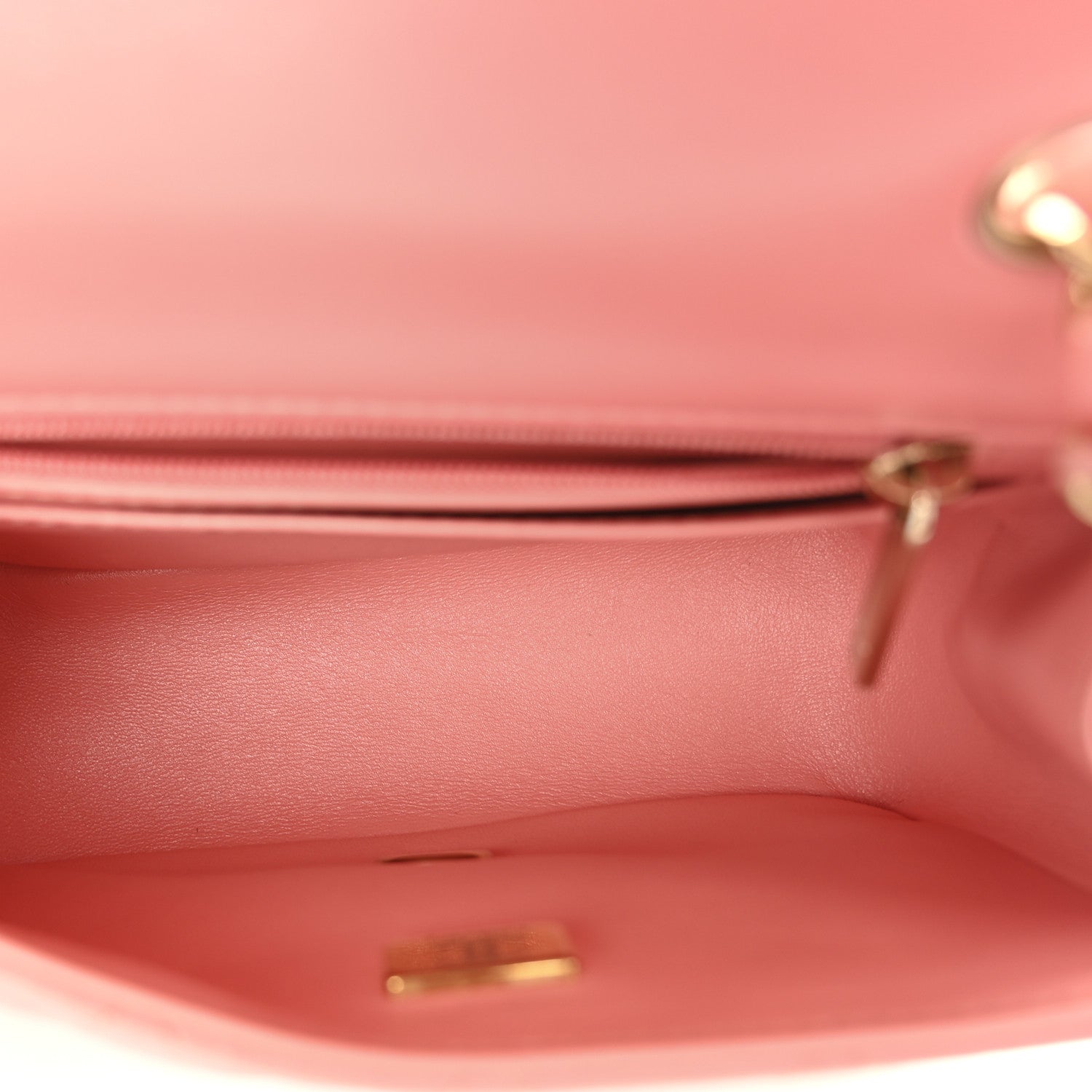 Lambskin Quilted Mini Square Flap Pink