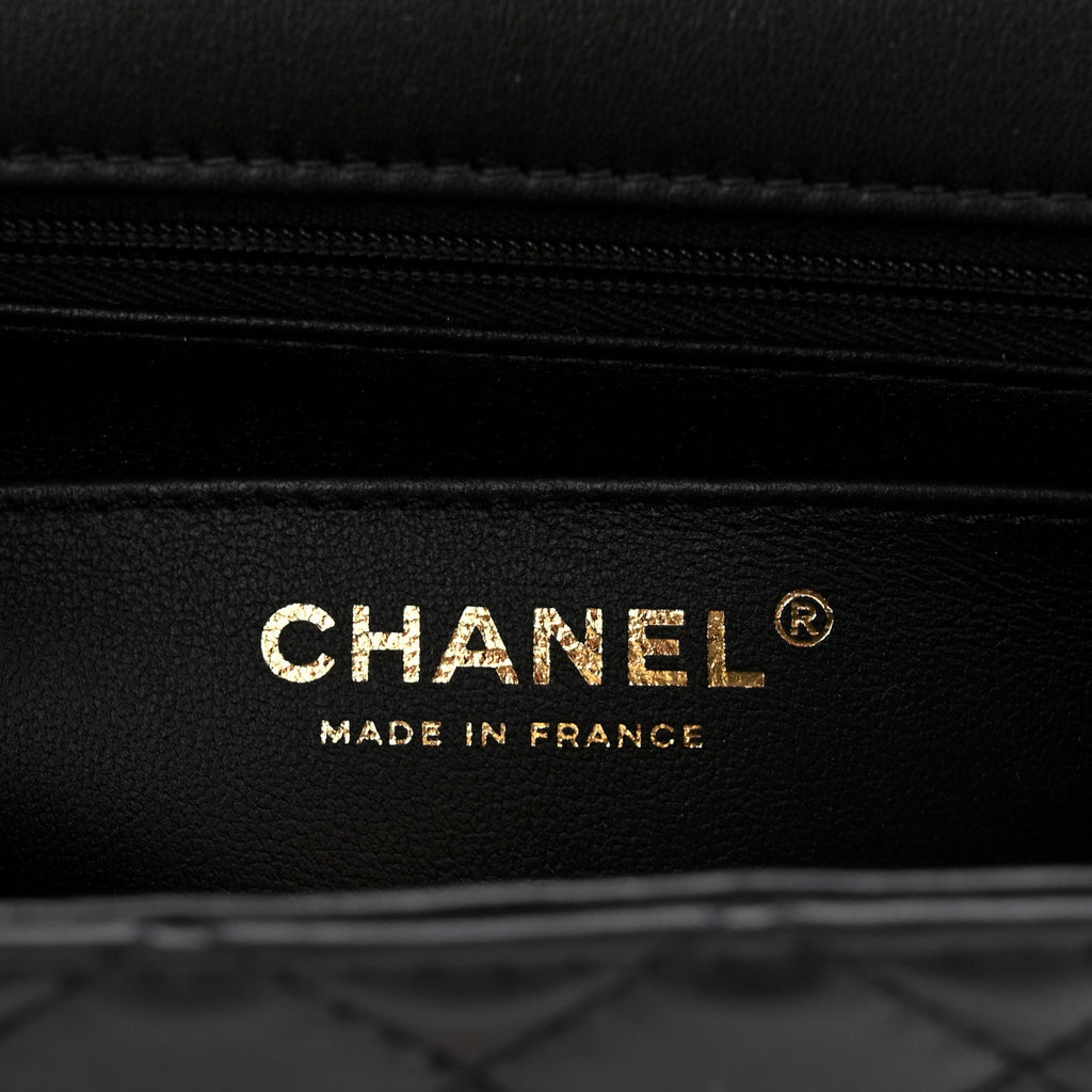 Calfskin Quilted 2.55 Reissue Mini Flap Black