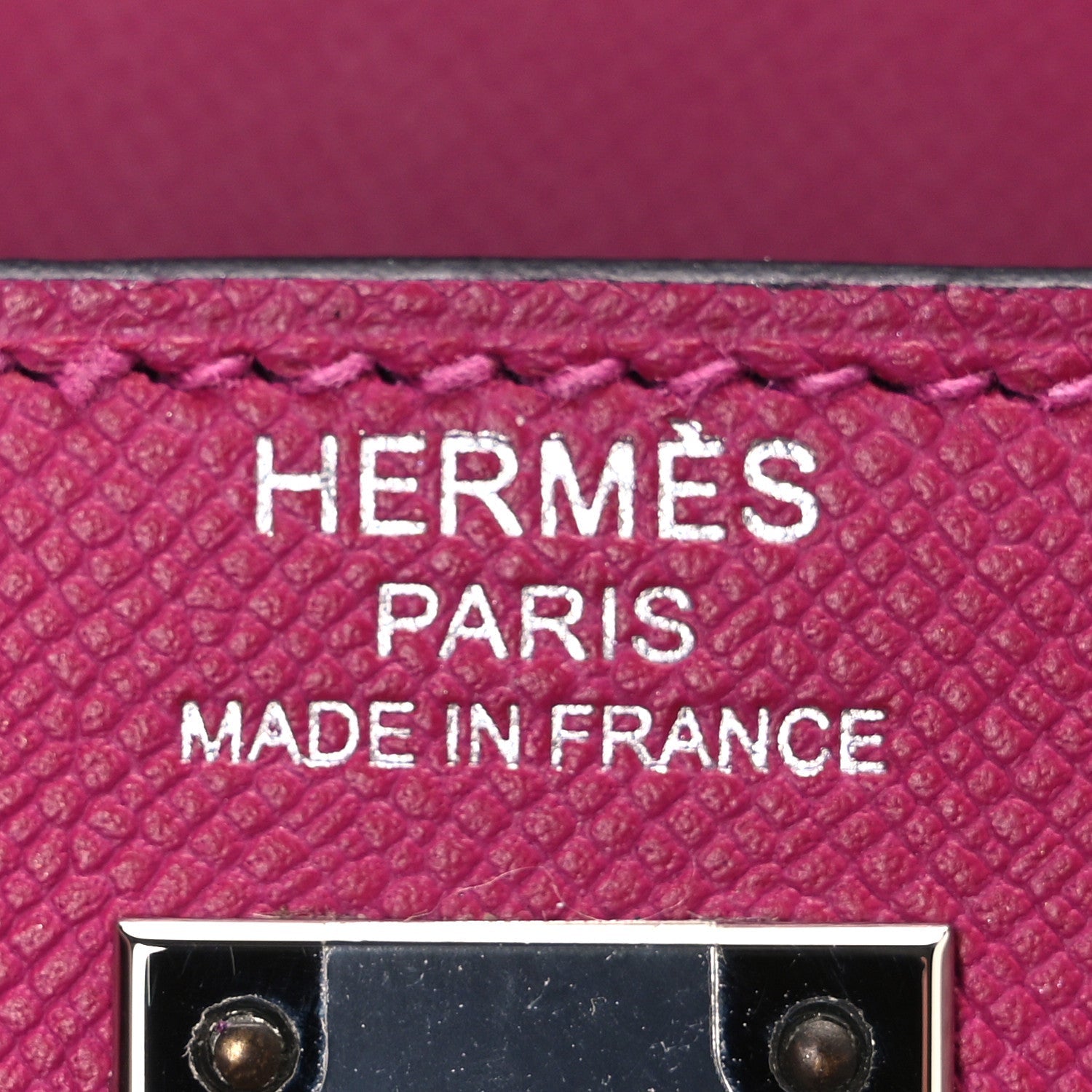 Epsom Verso Kelly Sellier 25 Rose Pourpre Sienne