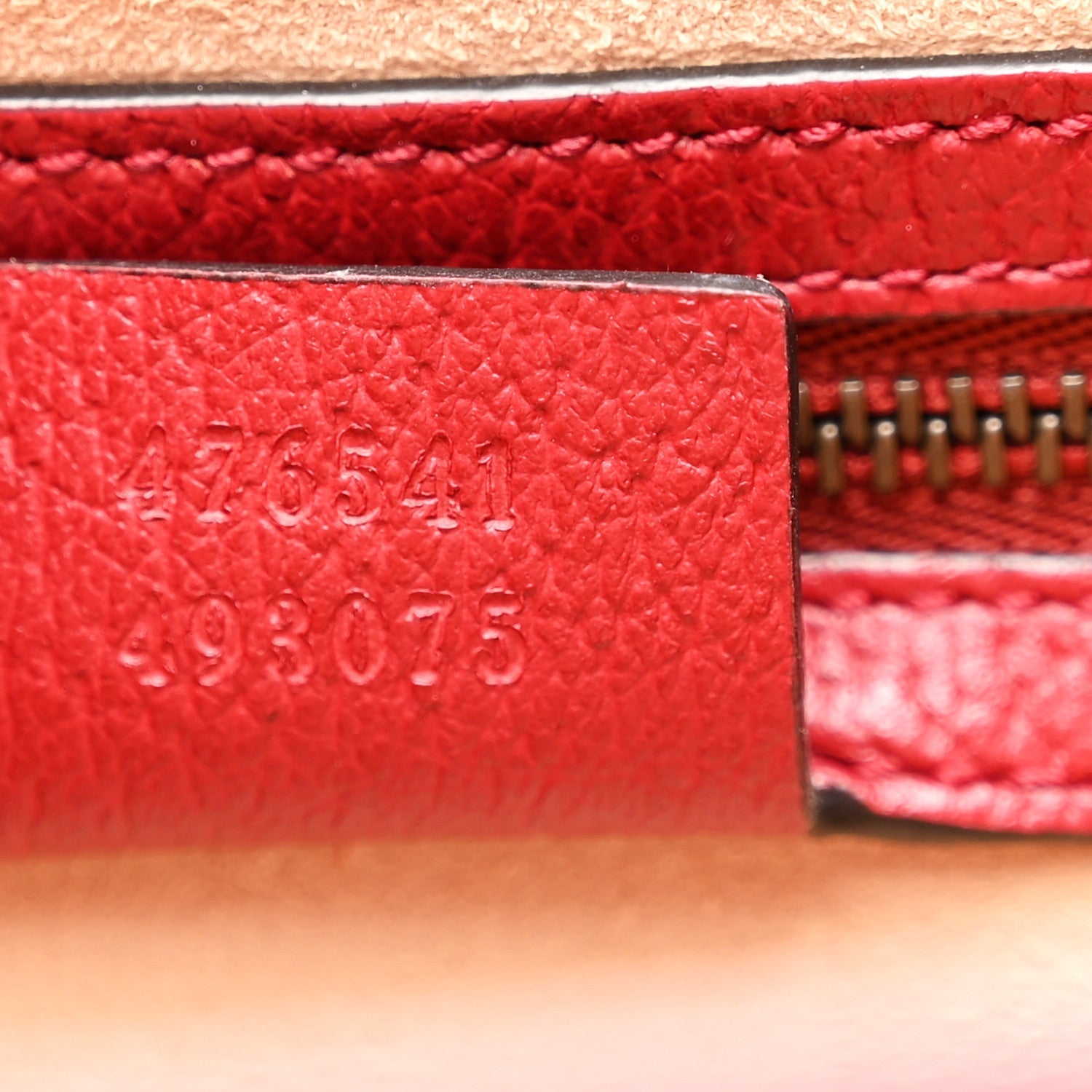 GG Supreme Monogram Small Queen Margaret Top Handle Bag Red