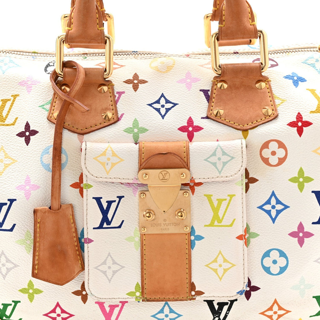 Monogram Multicolor Speedy 30 White