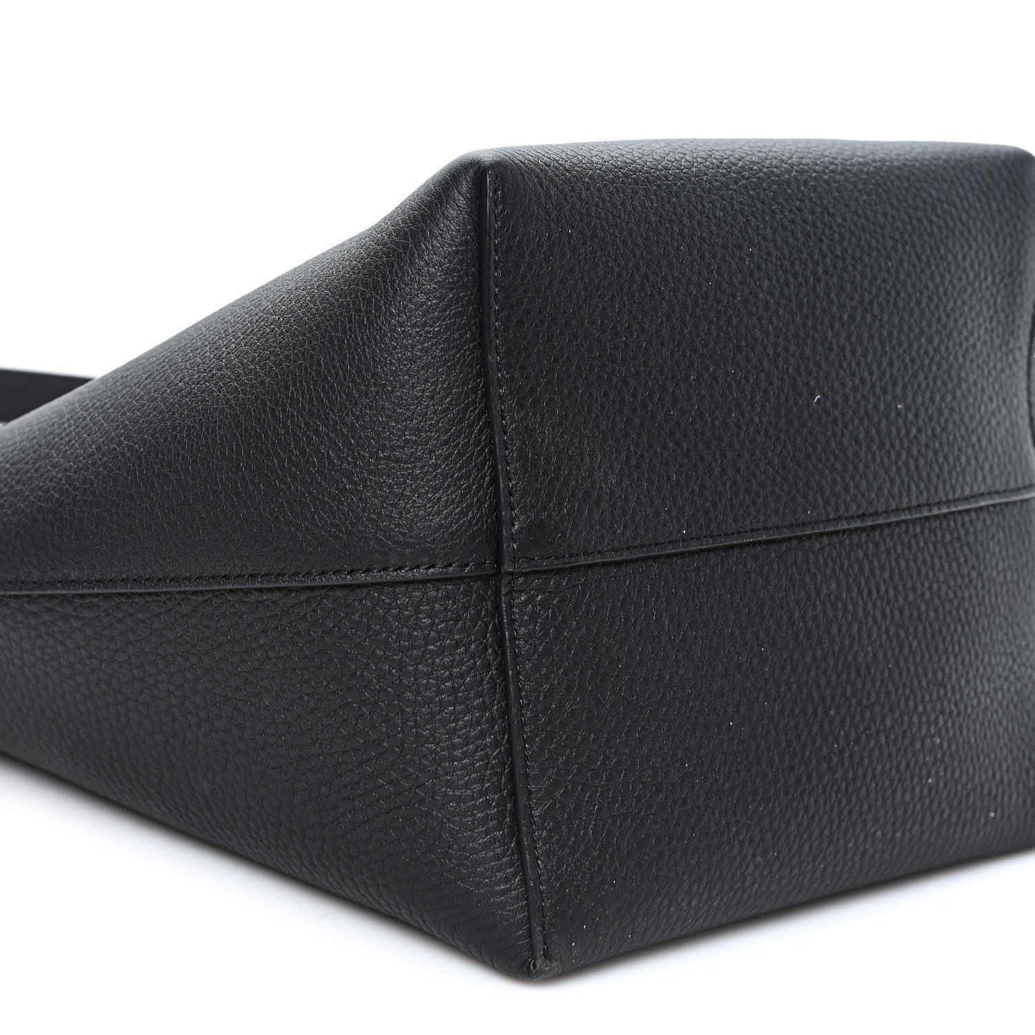 Grained Calfskin Medium N/S Park Tote Black