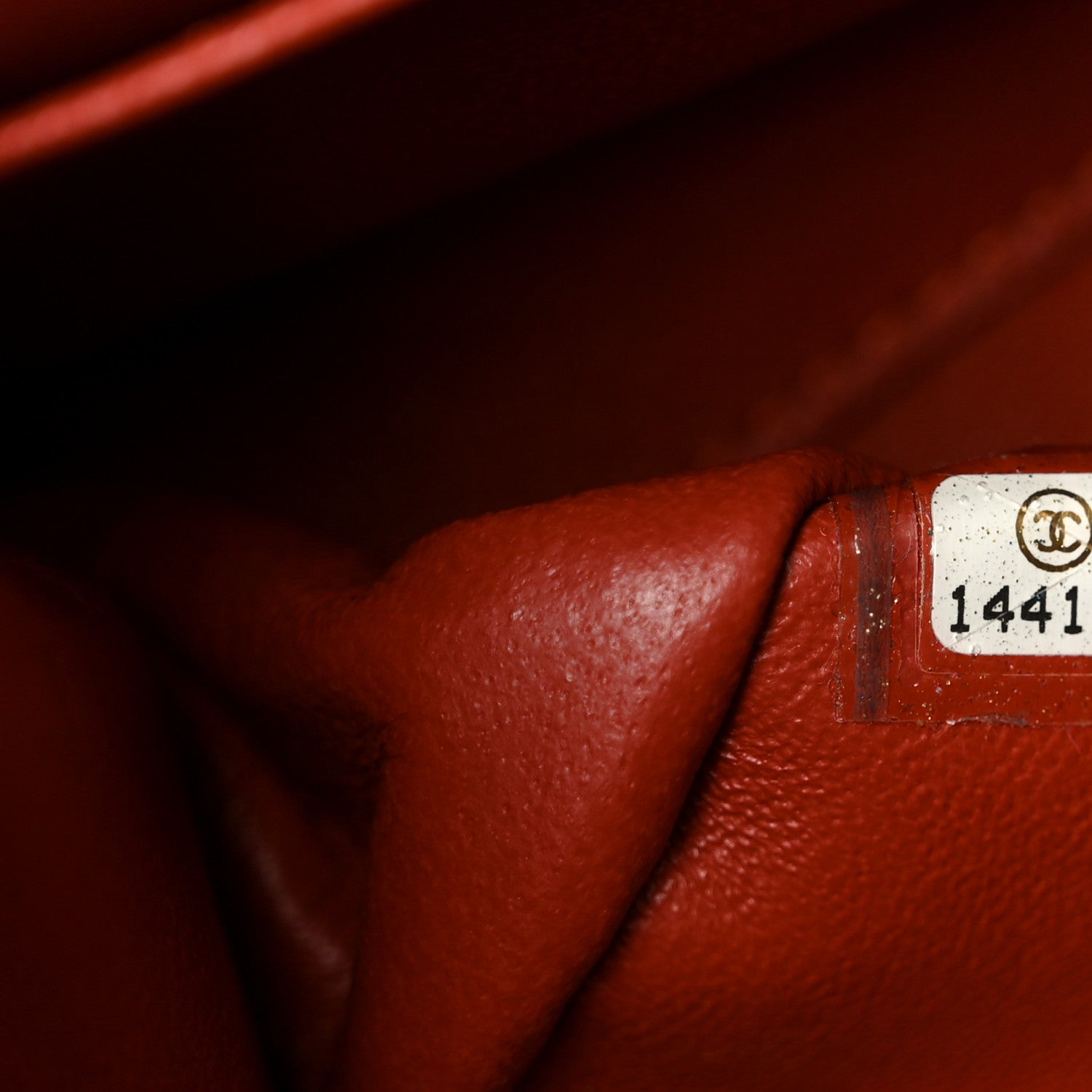 Caviar Quilted Medium Double Flap Red