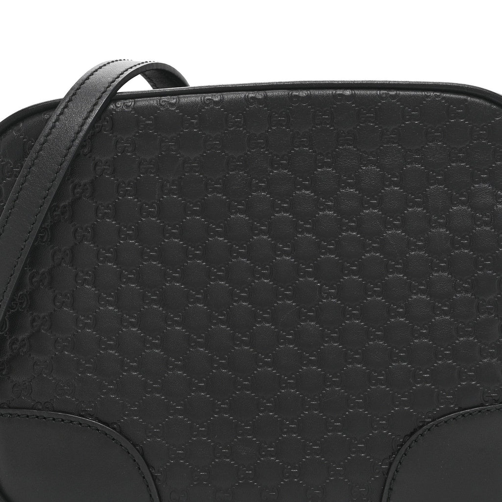 Microguccissima Mini Bree Messenger Bag Black