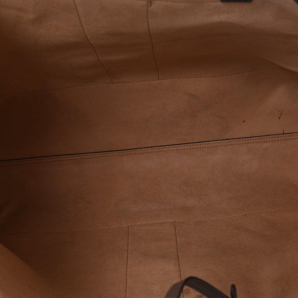 GG Supreme Monogram Web Ophidia Tote Brown