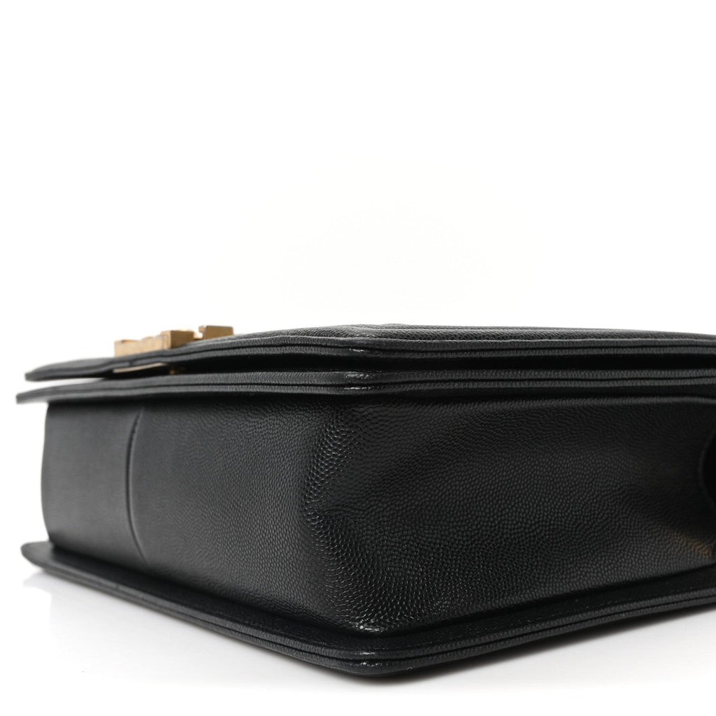 Caviar Quilted New Medium Boy Flap Black